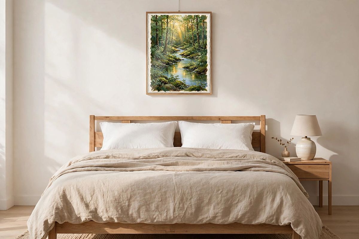 Sunlit Forest Stream Print — Free Printable Wall Art photo 4
