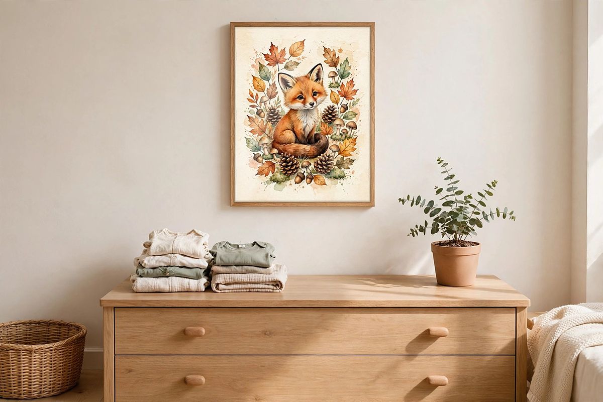 Woodland Fox Print — Free Printable Wall Art photo 2