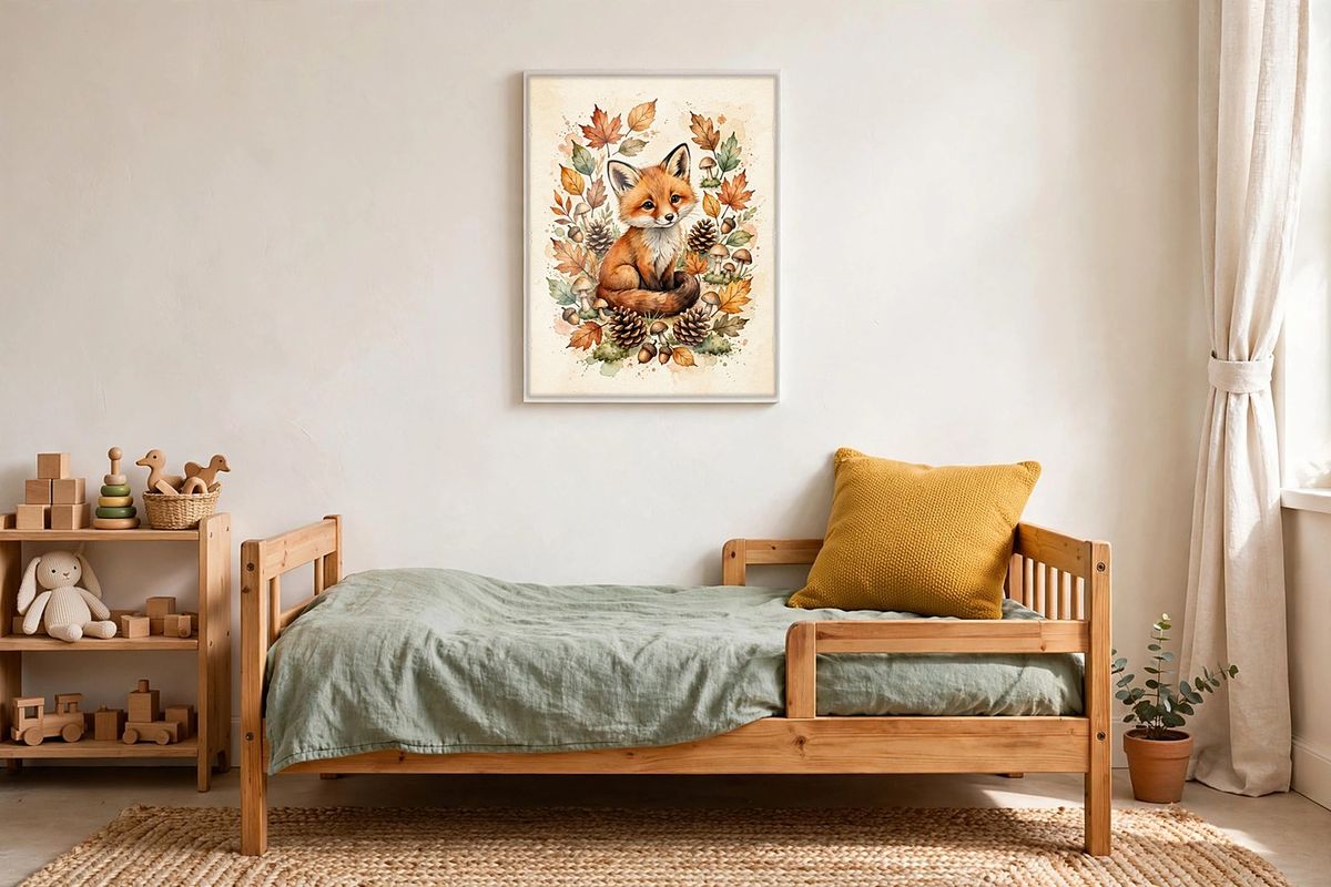 Woodland Fox Print — Free Printable Wall Art photo 3