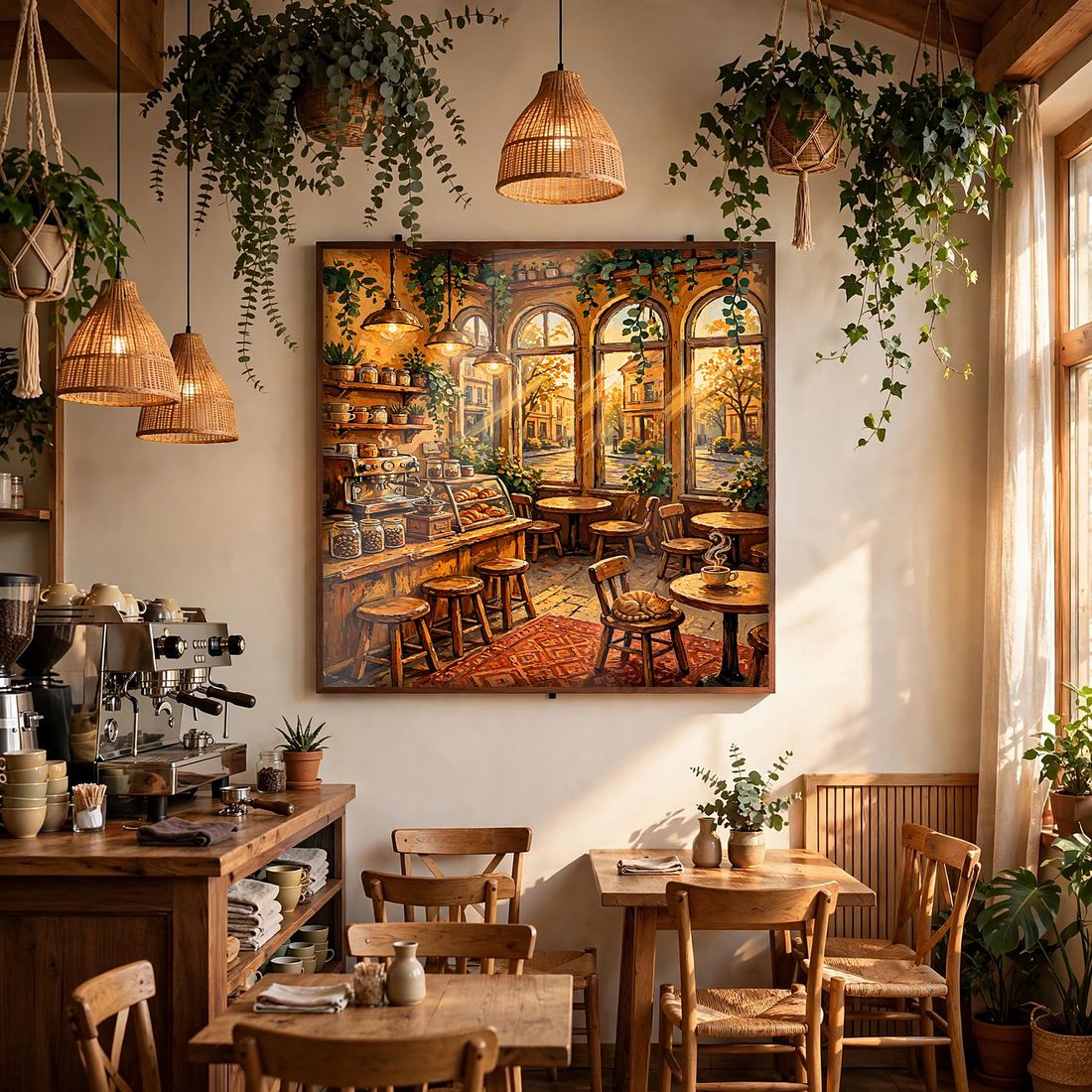 Coffee Bar Sign Print – Vintage Café Wall Art, Digital Download photo 2