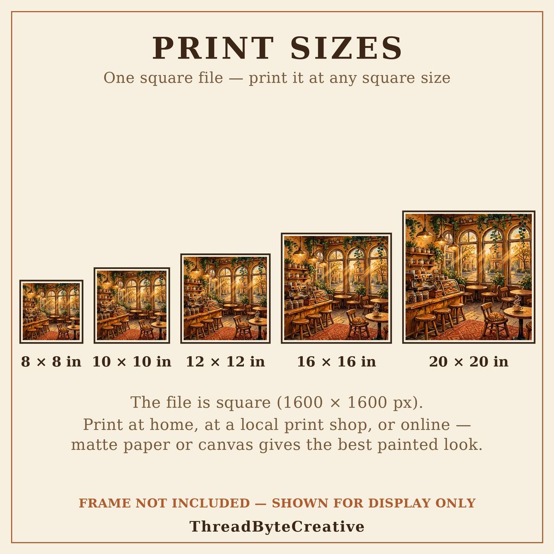 Coffee Bar Sign Print – Vintage Café Wall Art, Digital Download photo 8
