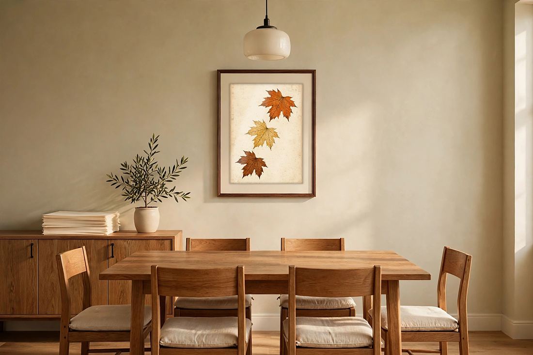 Fall Wall Art Print – Vintage Maple Leaves Botanical, Digital Download photo 5