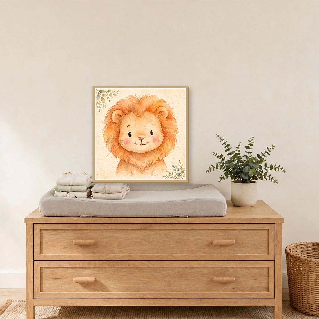 Safari Nursery Wall Art Set of 3, Baby Animal Prints, Digital Download photo 5